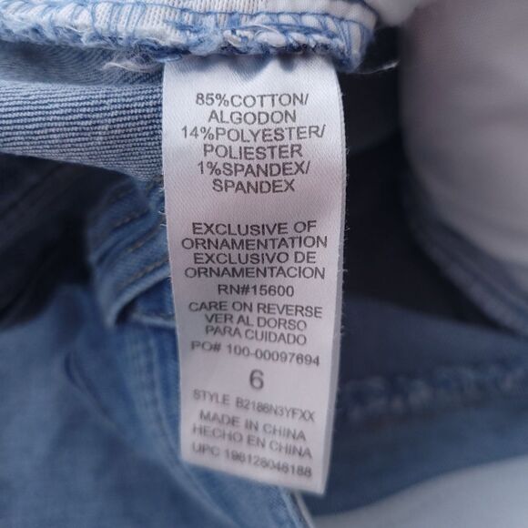 Democracy Womens Size 6 "Ab" Technology Cuffed Cropped Jeans - Picture 12 of 13